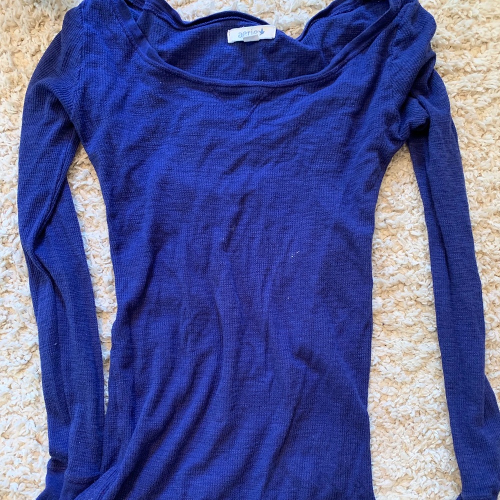 Aerie royal blue long sleeve
